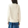Alfabet-trykk, lange ermer, hvit S6109591Cr-2425