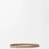 Anagram-belte i kalveskinn med pebble-struktur