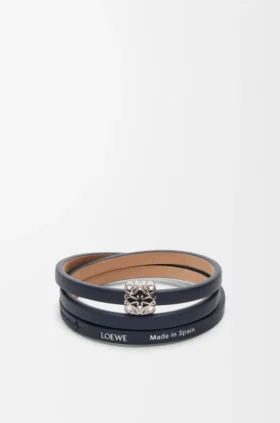 Anagram Bombé Twist-armbånd i kalveskinn