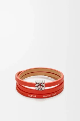Anagram Bombé Twist-armbånd i kalveskinn