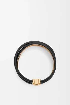 Anagram Bombé Twist-armbånd i kalveskinn