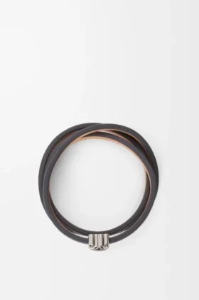 Anagram Bombé Twist-armbånd i kalveskinn
