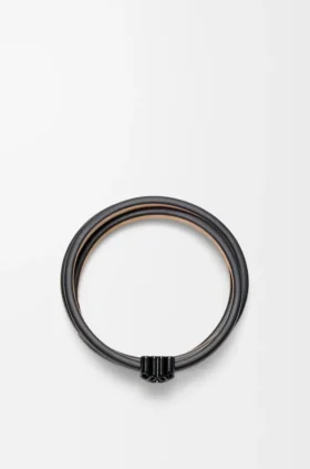 Anagram Bombé Twist-armbånd i kalveskinn