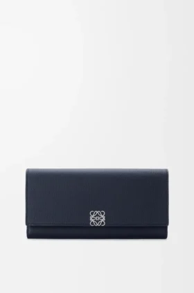 Anagram Continental-lommebok i kalveskinn med pebble-struktur