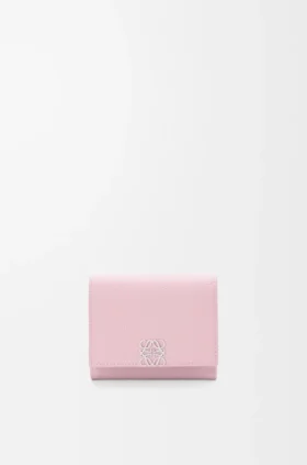 Anagram-lommebok i tre deler i kalveskinn med Pebble-struktur