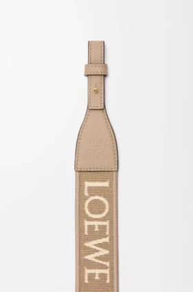 Anagram-stropp i jacquard og kalveskinn