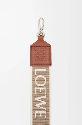 Anagram-stropper i jacquard og kalveskinn