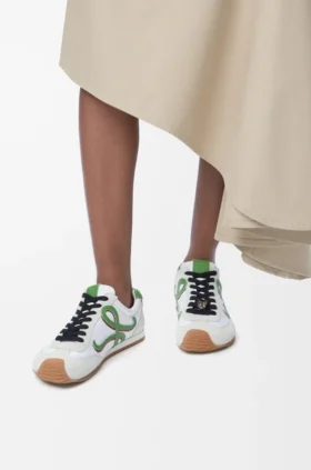 Ballet Runner 2.0 i nylon og kalveskinn