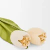 Blomsteranheng i klassisk kalveskinn Blomsteranheng i klassisk kalveskinn