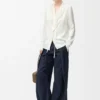 Bluse i silke Bluse i silke