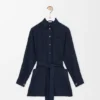 Bluse i silke med belte Bluse i silke med belte