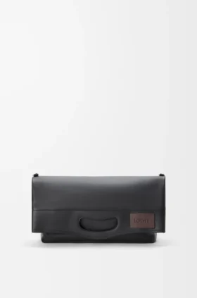 Bob Folded Tote-veske i skinnende, smidig kalveskinn