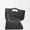 Bob Folded Tote-veske i skinnende, smidig kalveskinn