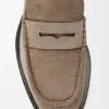 Bobine-Loafer i kalveskinn i semsket skinn Bobine-Loafer i kalveskinn i semsket skinn