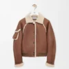 Bomberjakke i shearling Bomberjakke i shearling