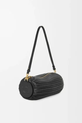 Bracelet Pouch i plissert nappa lammeskinn