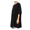 Broderet smiley-mønster, løs passform, kort ermet, unisex, svart S616341X20-1100