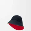 Bucket-hatt med flere bremmer i bomullskanvas