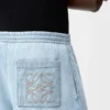 Bukser med snøring i denim