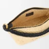 Cala Miniveske i klassisk kalveskinn og raffia Cala Miniveske i klassisk kalveskinn og raffia