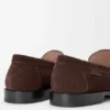 Campo-loafer i kalveskinn i semsket skinn Campo-loafer i kalveskinn i semsket skinn