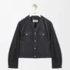Cardigan i nappa-lammeskinn Cardigan i nappa-lammeskinn