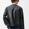 Cardigan i nappa-lammeskinn Cardigan i nappa-lammeskinn