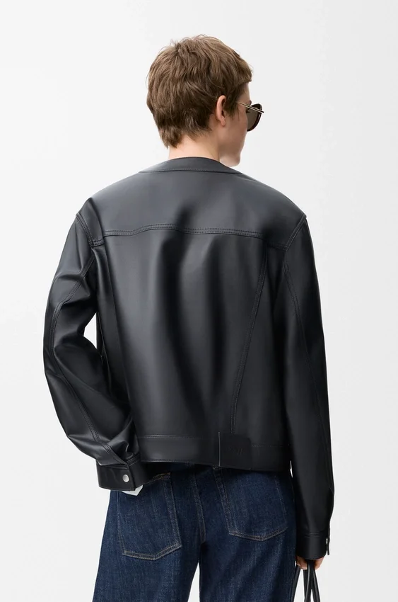 Cardigan i nappa-lammeskinn Cardigan i nappa-lammeskinn