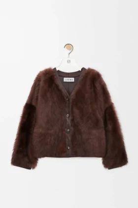 Cardigan i shearling