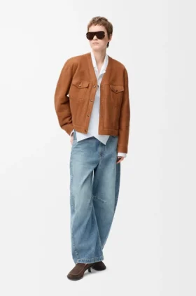 Cardigan i shearling
