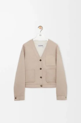 Cardigan i ull og kashmir
