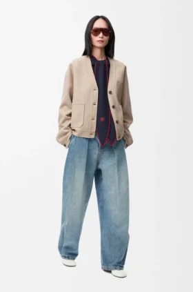 Cardigan i ull og kashmir
