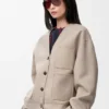 Cardigan i ull og kashmir Cardigan i ull og kashmir