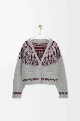 Cardigan i ullblanding