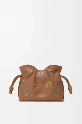 Cats Mini Flamenco-clutch i nappa-kalveskinn