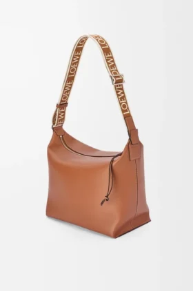 Cubi Crossbody-veske i mykt, glatt kalveskinn og jacquard