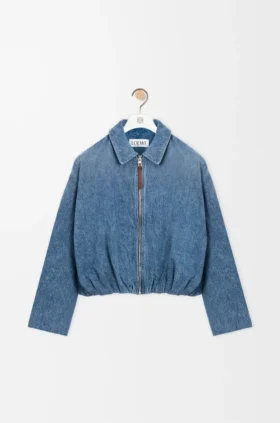Drapert jakke i denim Drapert jakke i denim