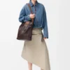 Drapert jakke i denim Drapert jakke i denim