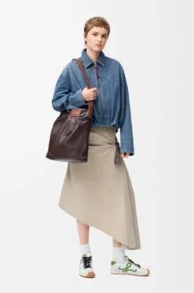 Drapert jakke i denim Drapert jakke i denim
