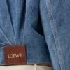 Drapert jakke i denim Drapert jakke i denim