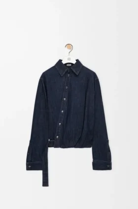 Drapert skjorte i denim