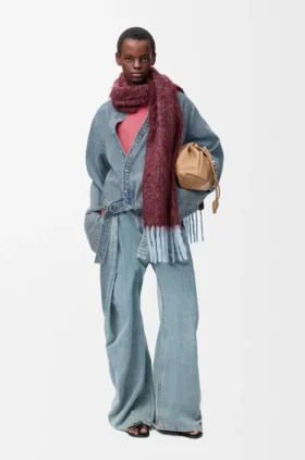 Drapert skjorte i denim