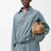 Drapert skjorte i denim