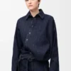 Drapert skjorte i denim