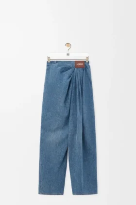 Draperte jeans i denim