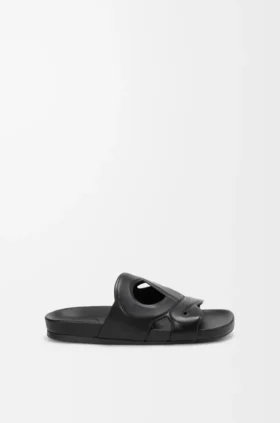 Ease Monogram-sandaler i vegetabilsk garvet kalveskinn