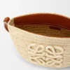 Eclipse Pochette i raffia og kalveskinn Eclipse Pochette i raffia og kalveskinn