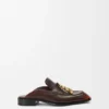 Edge Loafer-mule i børstet kalveskinn Edge Loafer-mule i børstet kalveskinn