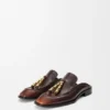 Edge Loafer-mule i børstet kalveskinn Edge Loafer-mule i børstet kalveskinn