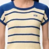 Ermeløs genser i bomull og ull Ermeløs genser i bomull og ull